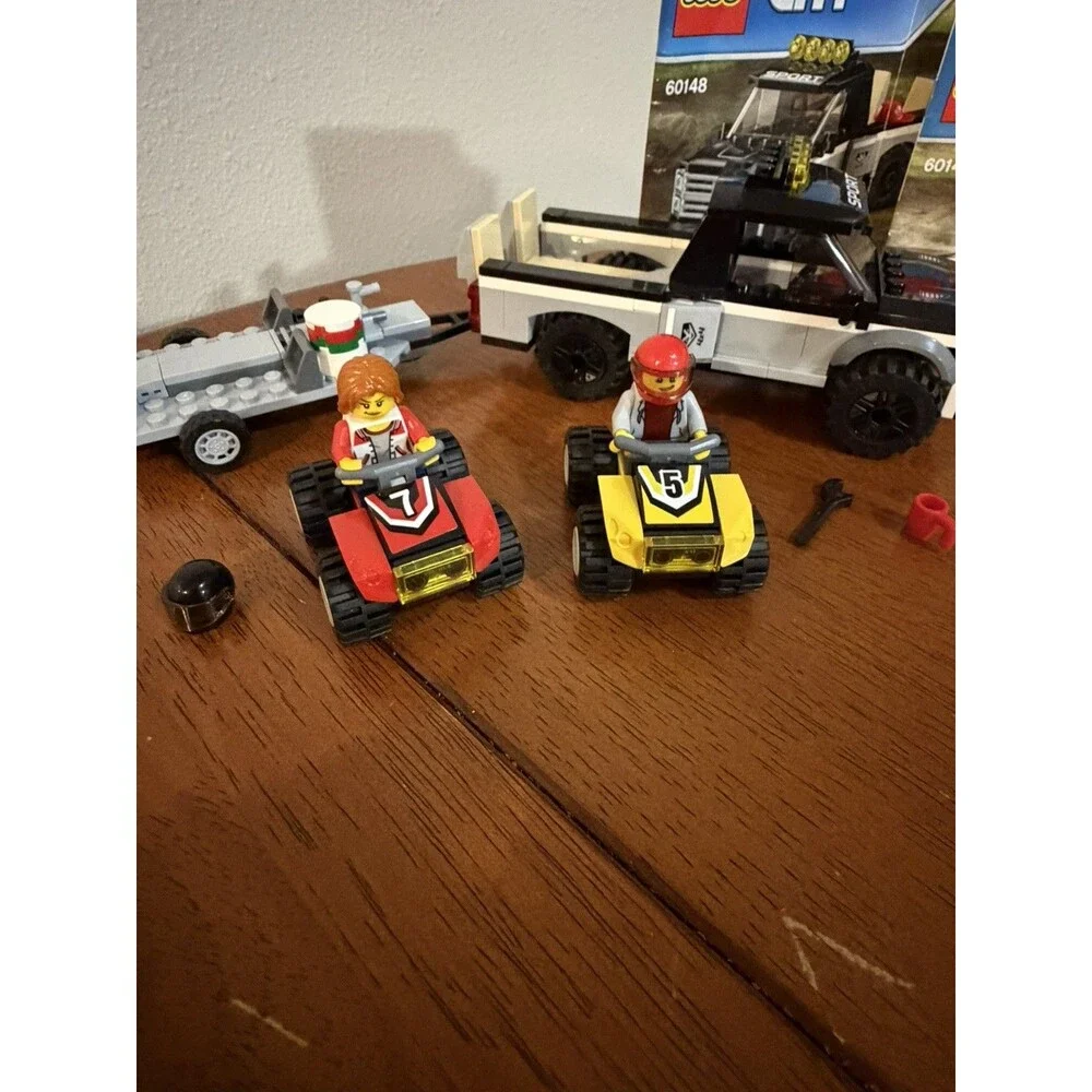 LEGO CITY: ATV Race Team 99% Full Set with Manual and Figures (60148)